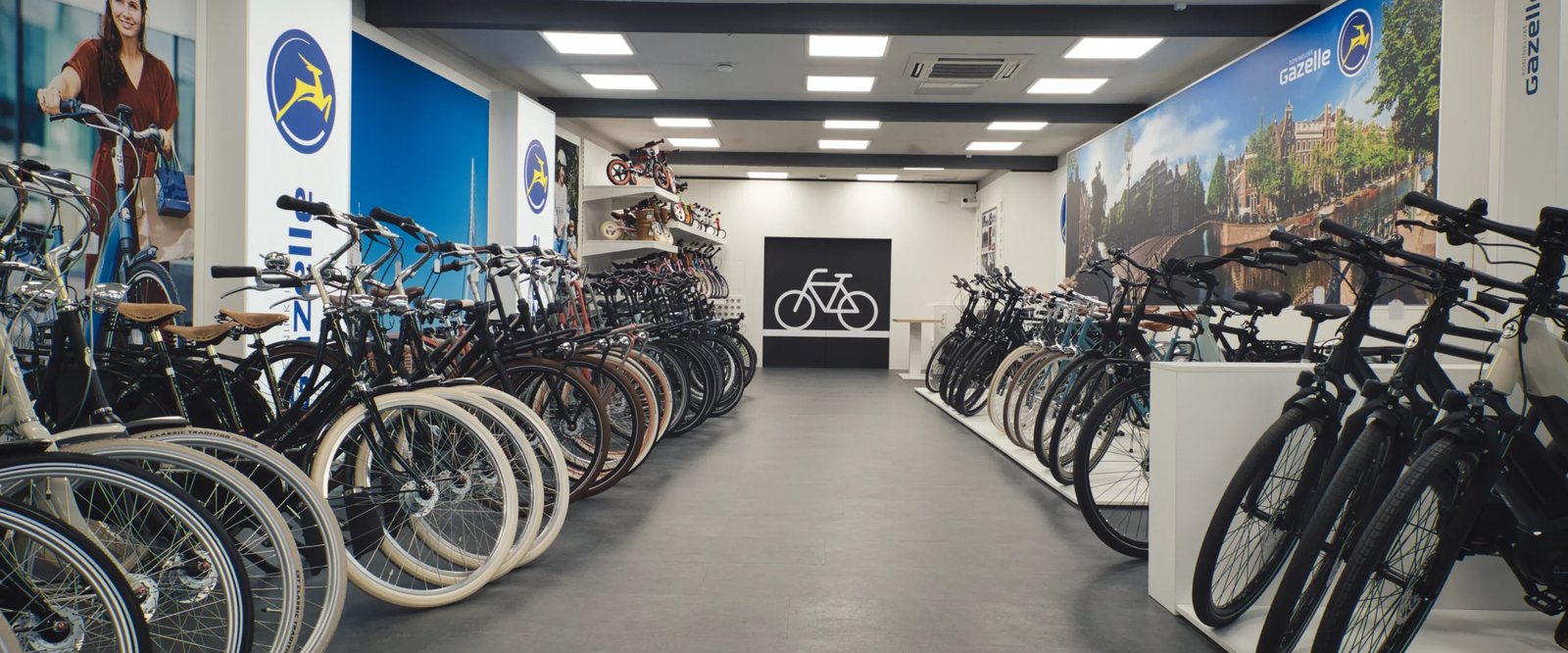 Gazelle Fahrräder im Verkaufsraum von Fahrrad Mous