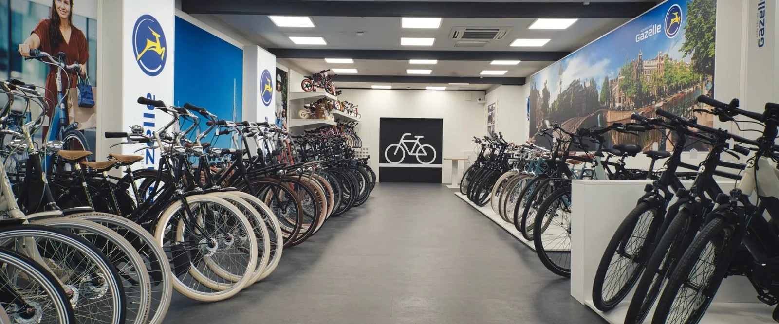 Gazelle Fahrräder im Verkaufsraum von Fahrrad Mous